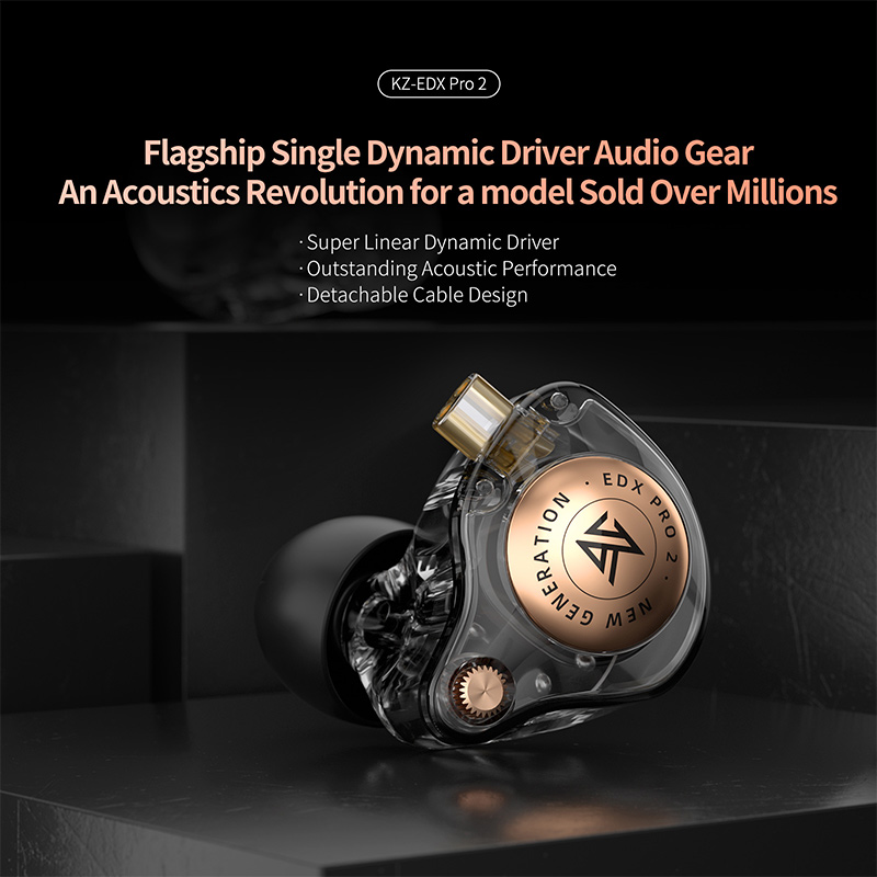 In Ear Monitor Iem - KZ EDX Pro 2 Ultra-lineer Dinamik