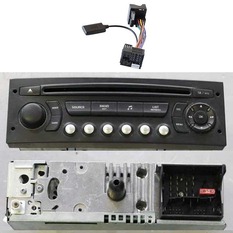 Bluetooth Adapter Receiver - Peugeot Citroen için araç ses Bluetooth