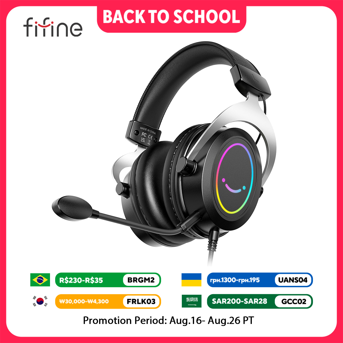 FIFINE Oyun Kulaklığı, Dinamik - Gaming Headset Rgb incelemesi ve fiyatı