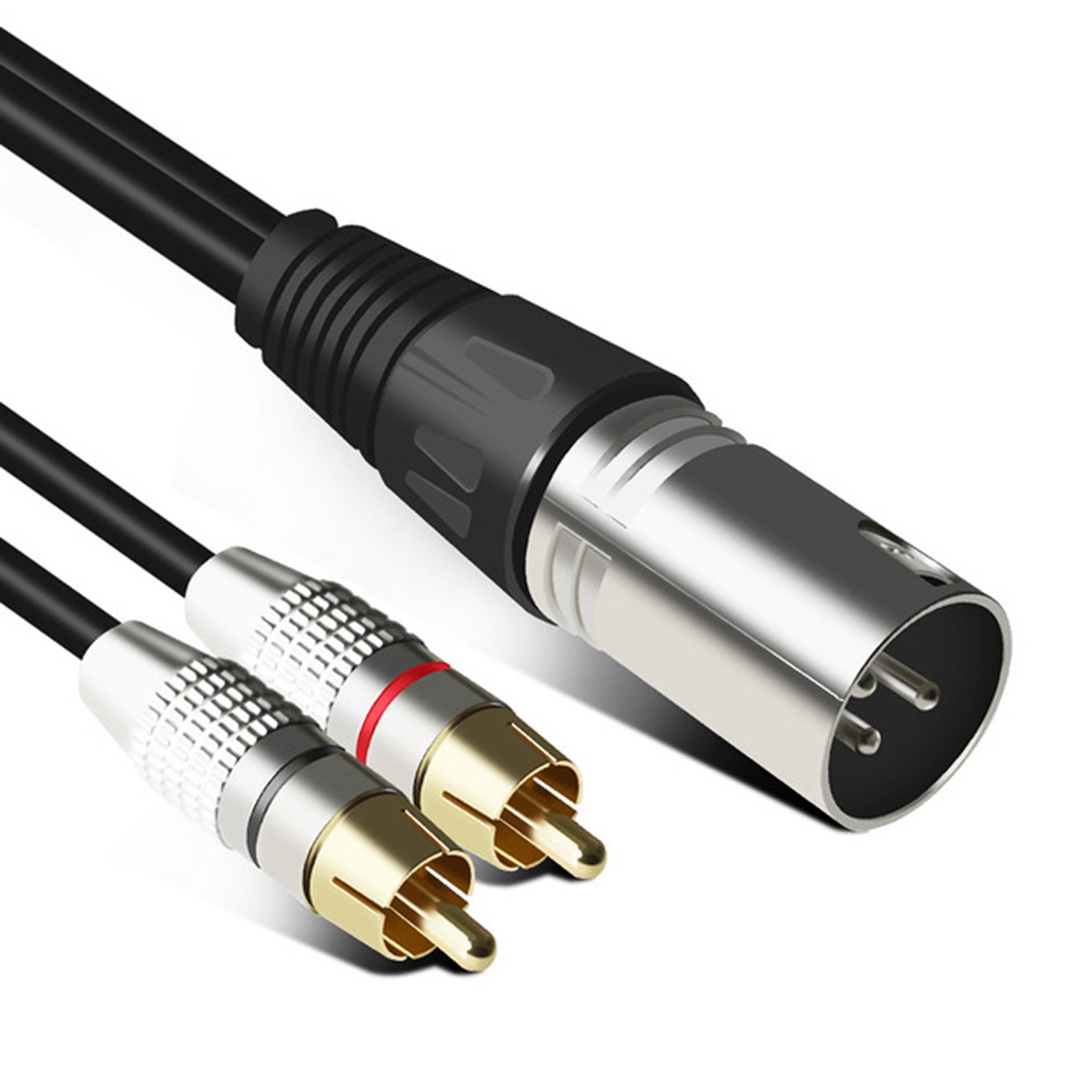 1 XLR erkek 2 RCA erkek tak St - Audio Splitter Y incelemesi ve fiyatı